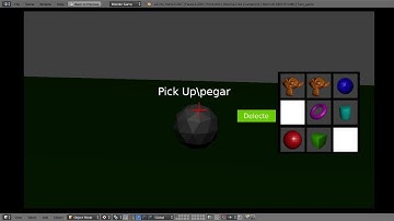 Blender Game Engine:Meu Super sistema de inventário v0.1 feito com logic Bricks inventory system