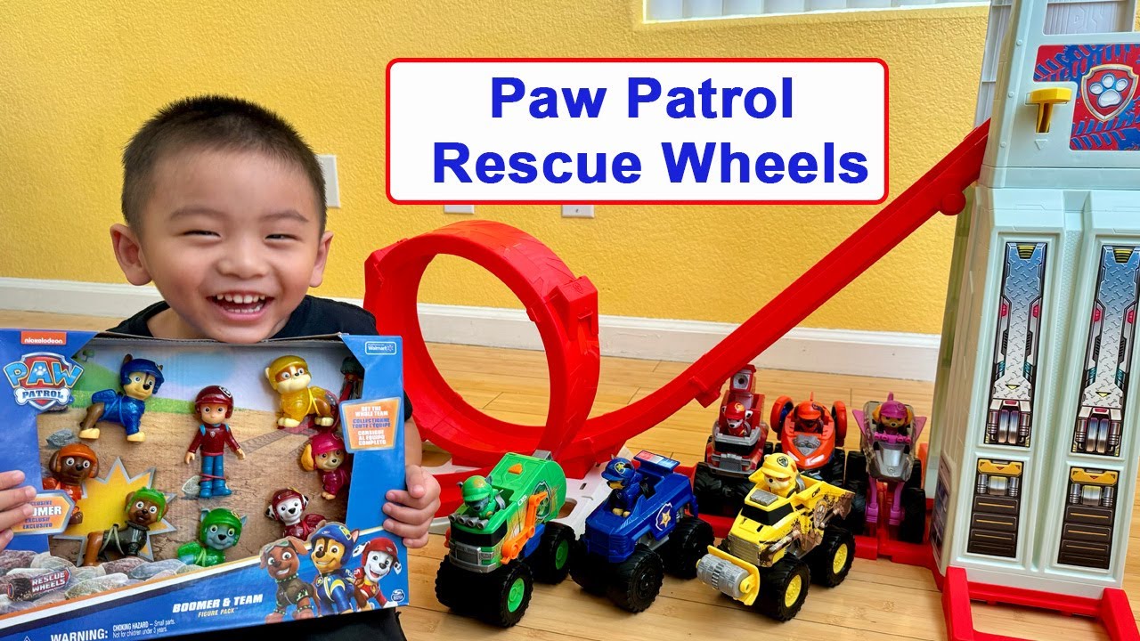 Paw Patrol Super Loop Tower Rescue Wheels Boomer & Team