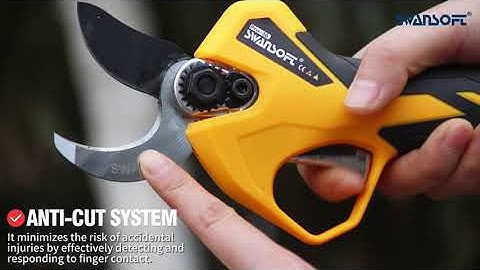 36mm Cordless Electric Pruning Shears with Anti-Hand Function 【Swansoft Pru36】
