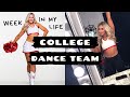 WEEK IN MY LIFE VLOG | COLLEGE DANCE TEAM | Practice, school, work, basketball game + clinic!