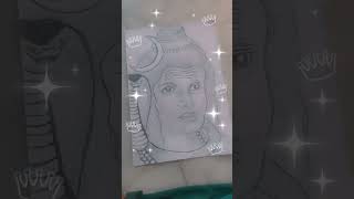 My new drawing of lord shiva???? new art drawing artx garima ☺️