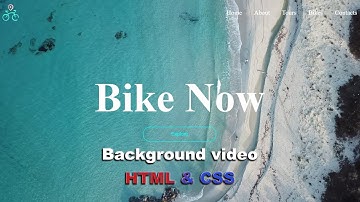 Видео на заднем фоне на сайте используя HTML & CSS шаг за шагом || HTML & CSS step by step