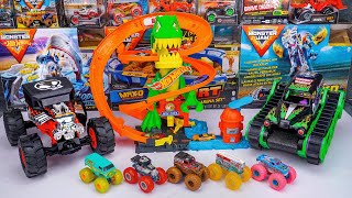 Monster Jam Collection Unboxing Review | Monster Jam Grim Take Down Playset