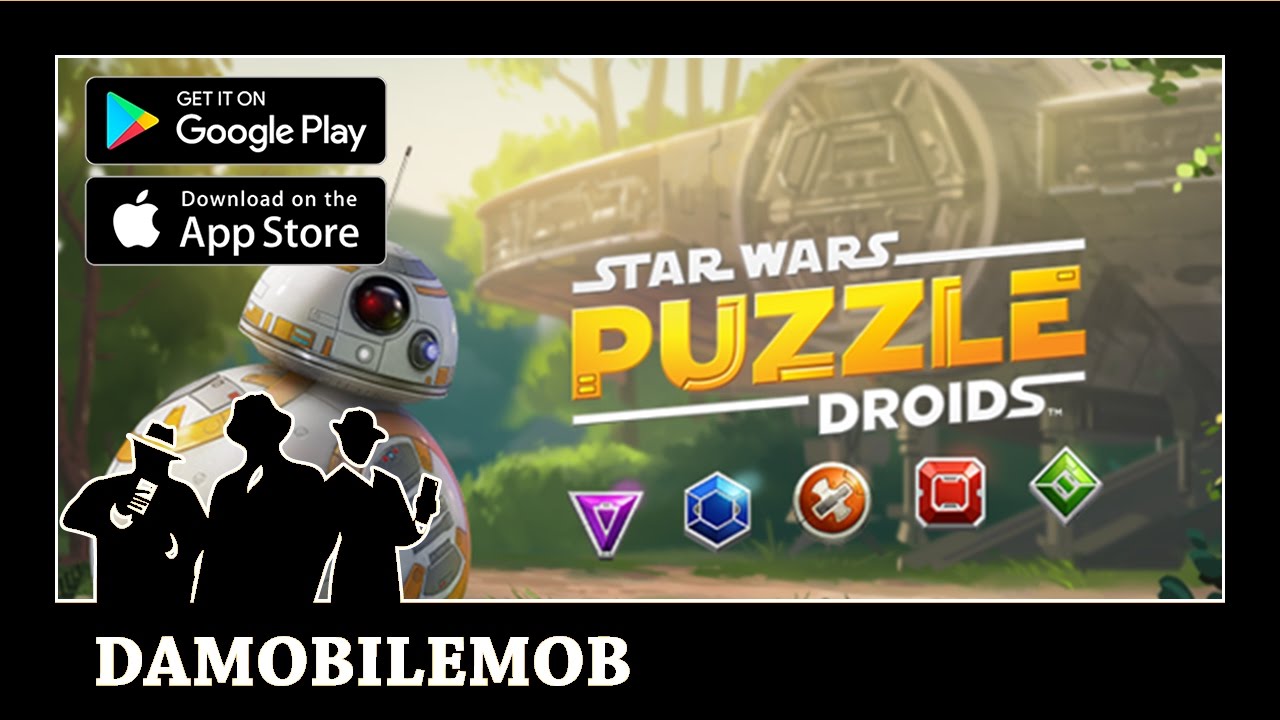 ★ STAR WARS PUZZLE DROIDS by Disney and Lucas Arts (iOS, Android Gameplay)