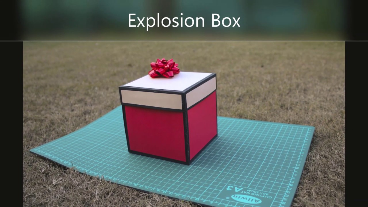 Diy Explosion Box For Beginners Youtube