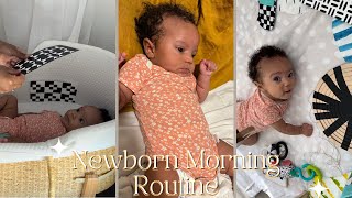 MORNING ROUTINE EXCLUSIVELY BREASTFEEDING| REALISTIC LIFE WITH A NEWBORN| iamLindaElaine