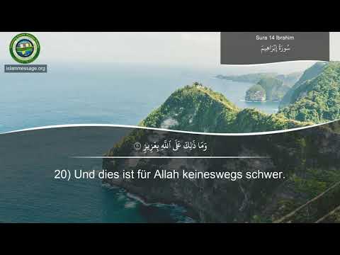 Koran Sure 14 Ibrahim (Abraham) Deutsch | Mishari Rashed Al Afasy