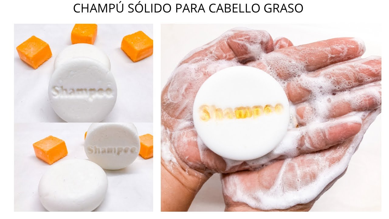 CHAMPU SÓLIDO PARA CABELLO GRASO FORMULA INCLUIDA