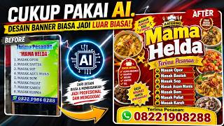 GAK PERLU JAGO DESAIN, CUKUP PAKAI AI INI BISA BIKIN BANNER YANG MENARIK DAN PROFESIONAL