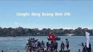 Full Dùng mái chèo đánh nhau tại Lễ hội đua thuyền tỉnh Quảng Bình, sông Nhật Lệ ngày 15/7/2022. Update