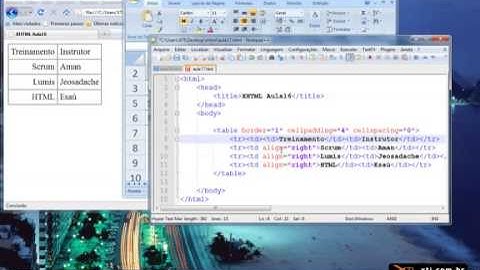 Universidade XTI   XHTML   22  Tabelas th head foot