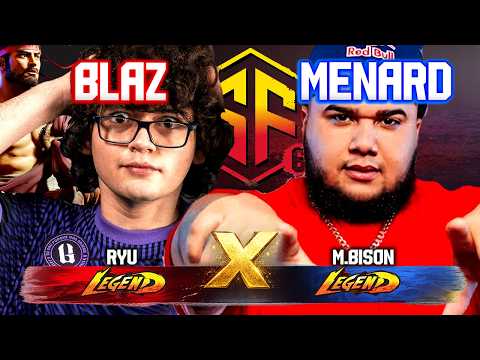 🔥 SF6 — Ryu (BLAZ vs MENARD) M.Bison🔥YOU PROBABLY MISSED THIS!