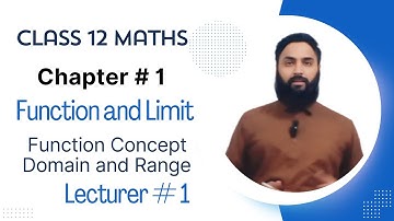 12th Class Math | Ch 1 Function and Limits | F.S.C. & I.C.S | Domain & Range | Math with Arslan