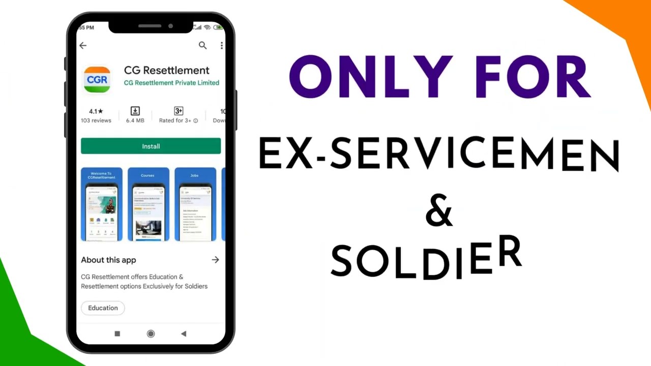 CG Resettlement | Android App For Ex-Servicemen | Government Job For Ex-Servicemen