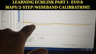 LEARNING ECMLINK V3 pt. 1 WIDEBAND CALIBRATION/ EVO 8 MAPS/2-STEP!!!!