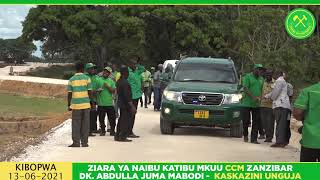 ZIARA YA NAIBU KATIBU MKUU CCM ZANZIBAR -M KASKAZINI UNGUJA