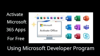 Install Activate Microsoft 365 For Free Using Microsoft Developer Program