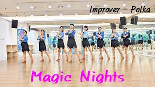 Magic Nights Line Dance (Improver - Polka)