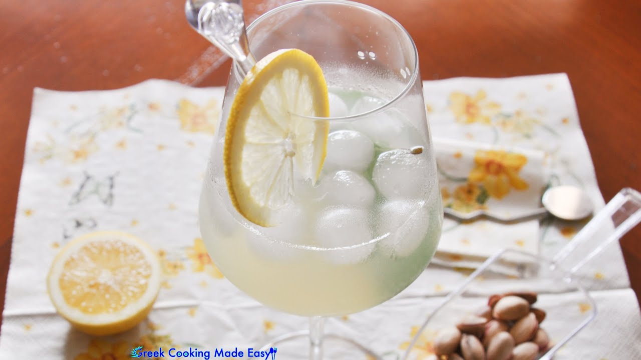 Summery Ouzo Cocktail - Καλοκαιρινό Κοκτέιλ Ούζο | Greek Cooking Made Easy