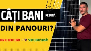 Iti spun exact cati bani faci cu 10.000 euro investiti in panouri solare si reforma energiei ! Details