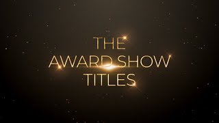 After Effects Tutorial : Award Show Golden Title Animation in After Effects