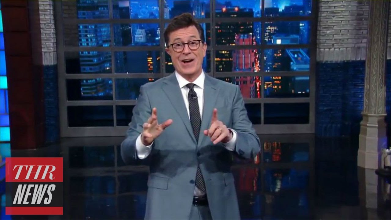 Stephen Colbert Responds to Trump Calling Him a "No Talent" Host | THR News