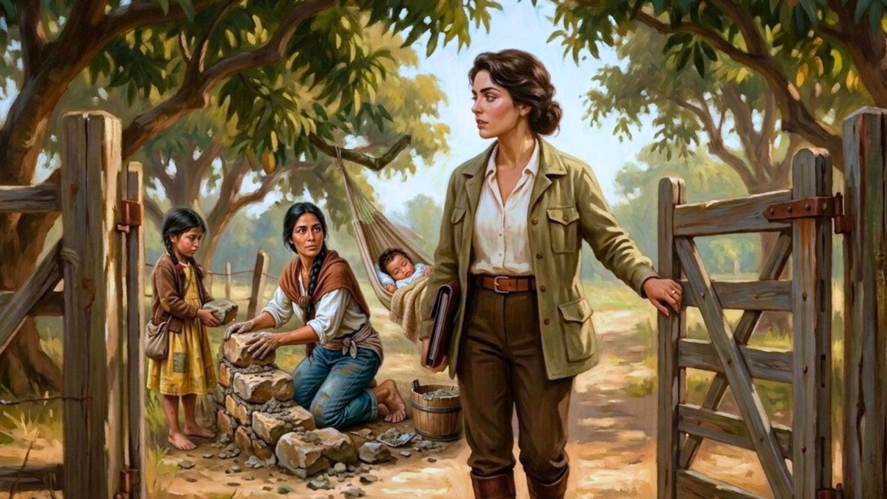 LLEGÓ A LA FINCA PARA VENDERLA ANTES DE QUE TERMINARA EL MES… PERO ENCONTRÓ A UNA MADRE CON DOS HIJOS VIVIENDO EN SUS TIERRAS. CUARENTA Y DOS DÍAS DESPUÉS DESCUBRIÓ POR QUÉ SU PADRE LE HABÍA ROGADO QUE NO FIRMARA NADA SIN MIRAR PRIMERO.