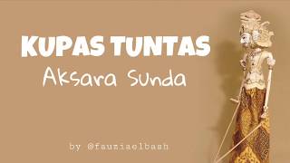 Bahasa Sunda 2# Aksara Sunda - Ngalagena (konsonan)