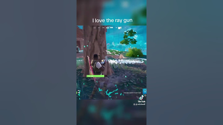 I love the ray gun in fortnite