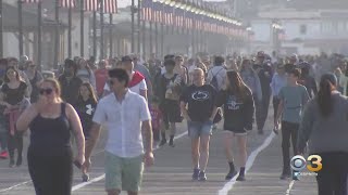 South Jersey Beaches, Boardwalks Reopen With Large Crowds