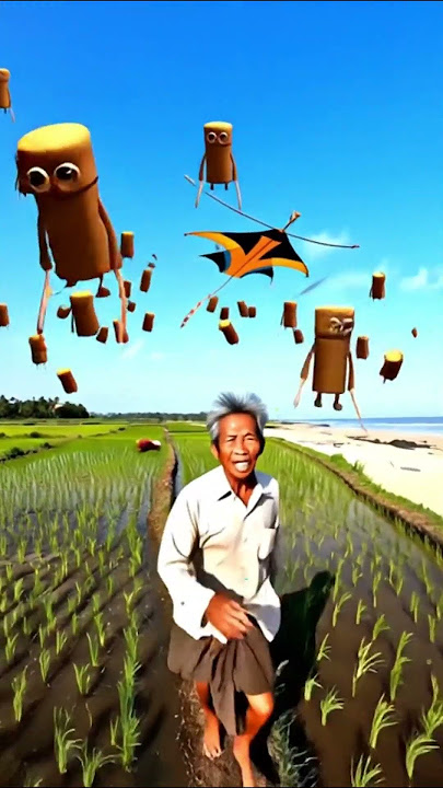 TUNG TUNG SAHUR Semangat Kakek Ngalahin Anak Muda Main Layangan! #shortsvideo #youtubeshorts #fyp