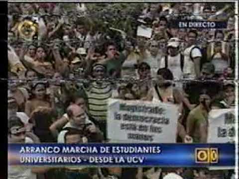 Estudiantes universitarios marchan hasta el TSJ en rechazo a reforma de 2007