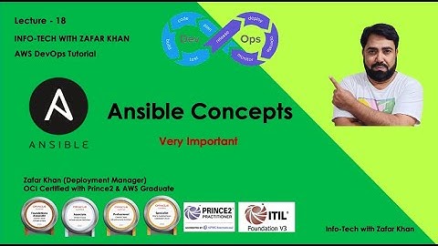 Ansible Workflow and its Concepts | Info-Tech with Zafar Khan | Important Ansible Terminoligies.