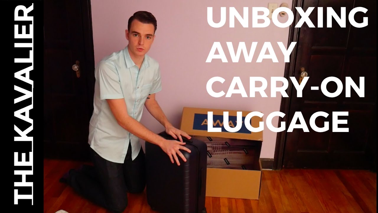 Away Carryon Unboxing First Class Luggage pre Review YouTube