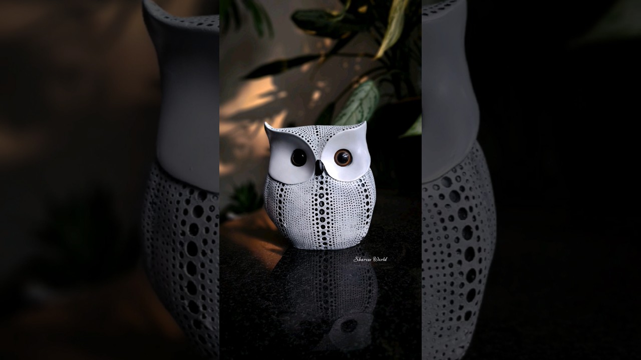 White owl 🦉 showpiece | Home decor | Meesho finds | Unboxing #shorts