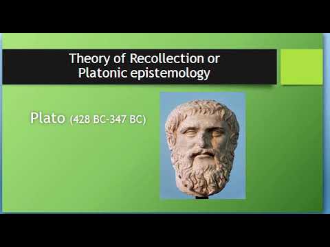 Learning Theories 1, Theory of recollection, Platonic Epistemology English - YouTube