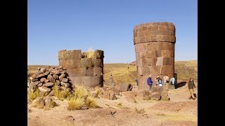 Megalithic Funeral Towers Of Cutimbo Near Lake Titicaca In Peru