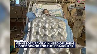 Minnesota family in need of living kidney donor for their daughter