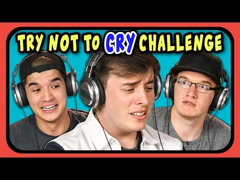 YOUTUBERS REACT TO TRY NOT TO CRY CHALLENGE