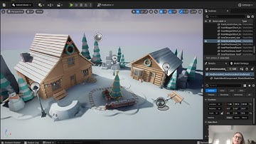 Holiday Card in Unreal Engine 5 using Blueprints Pt 3 - UE5 Game tutorial for absolute beginners
