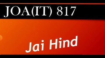 JOA (IT) 817 Typing Test strategy How to clear Typing test