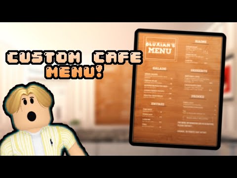 HOW TO MAKE YOUR OWN MENU | Bloxburg | ROBLOX