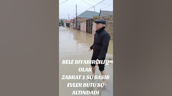 Bakı sel sularının altında qaldı Zabrat 1 sel suların altında qaldı son dəqiqə