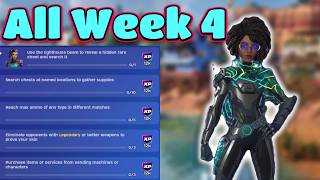 How to EASILY complete all Week 4 Weekly Quests FULL GUIDE #fortnite