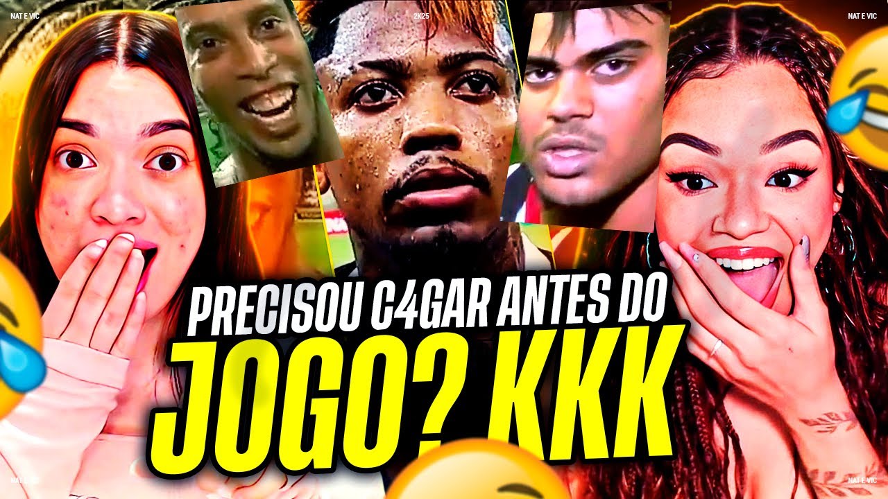 20 ENTREVISTAS BIZARRAS COM JOGADORES DE FUTEBOL 🤣 | Nat e Vic MV [REACT]