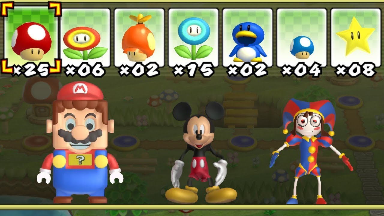 What happens when Different Characters uses Mario's Power-Ups?