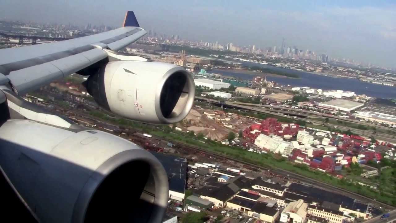 Singapore Airlines A340 500 Scenic Arrival Into New York 9v Sge Youtube