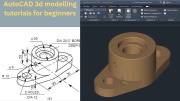 Autocad 2024 3d tutorial for beginners mechanical | AutoCAD 2024 3D Mechanical Modeling