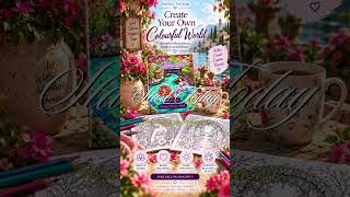 Mermaids in the Garden 🧜‍♀️🌸 | A Magical Adult Colouring Escape