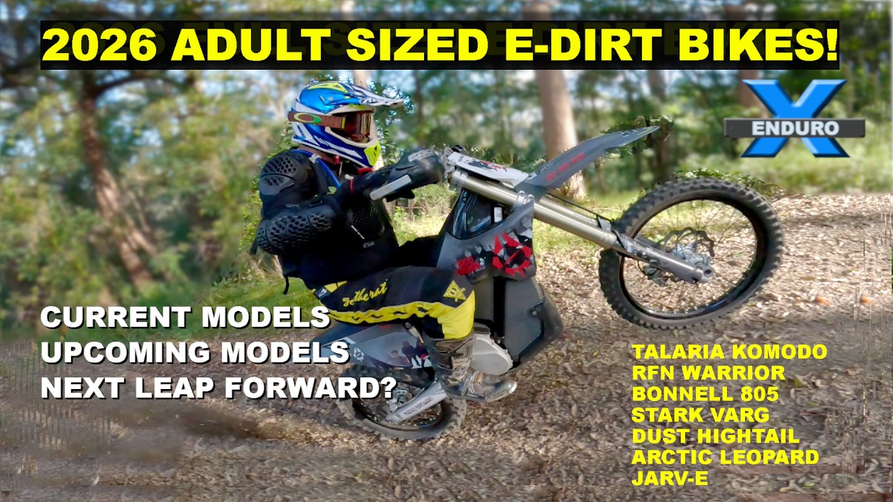 Adult-sized electric dirt bikes (21/18 wheels) for 2026! Game